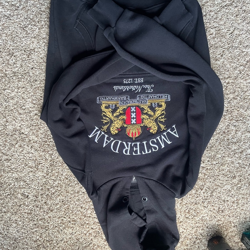 Fox Black Knit Hoodie